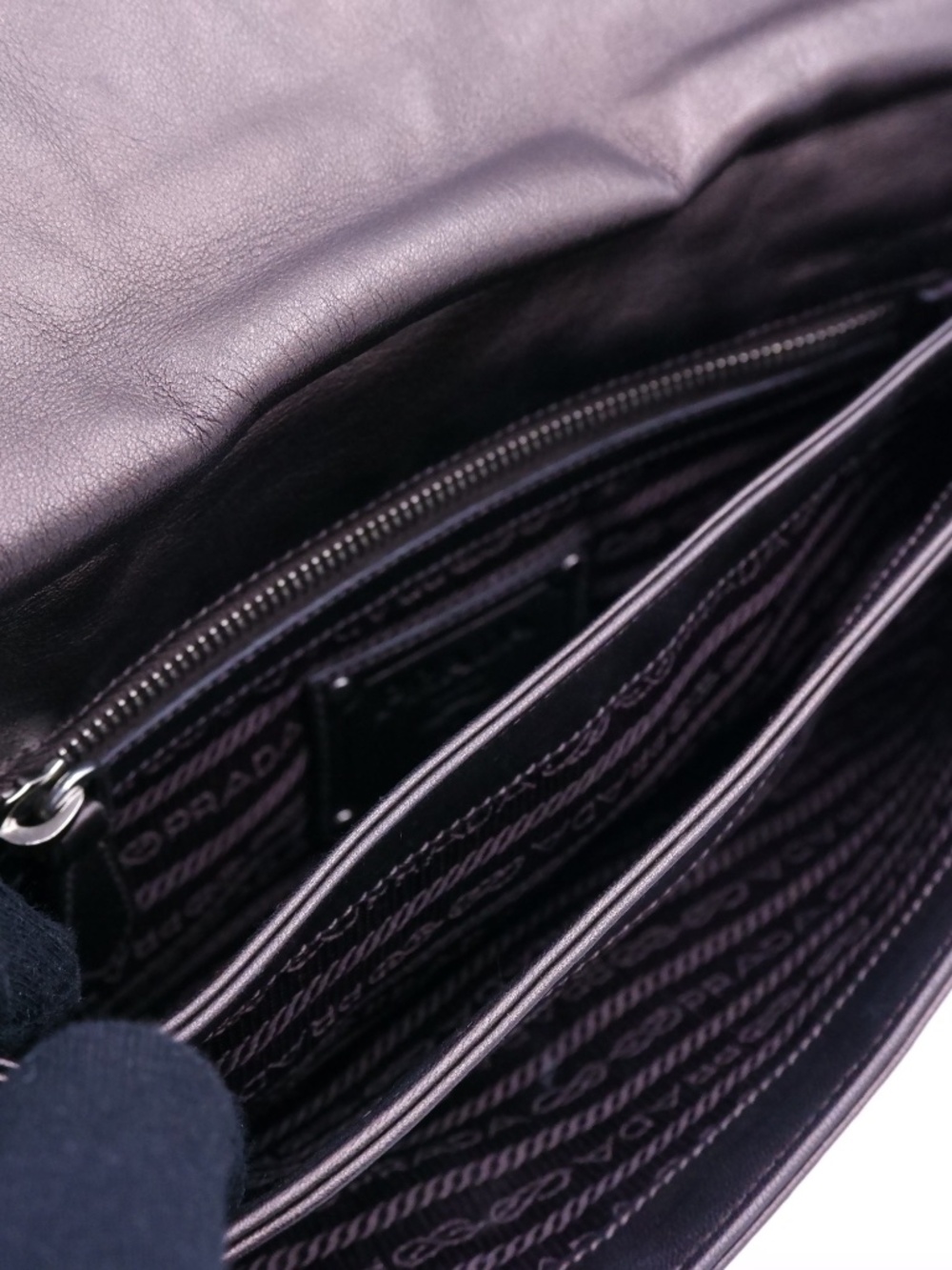 Prada Metallic Brown Nappa Ruffle Bag — 2008 - Picture 7 of 14